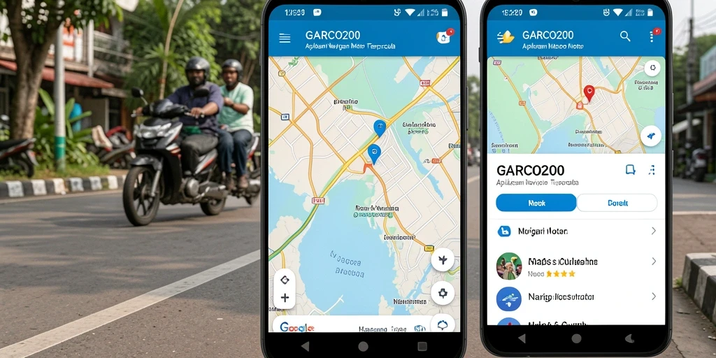 Tampilan antarmuka aplikasi GARCO200 yang user-friendly.
