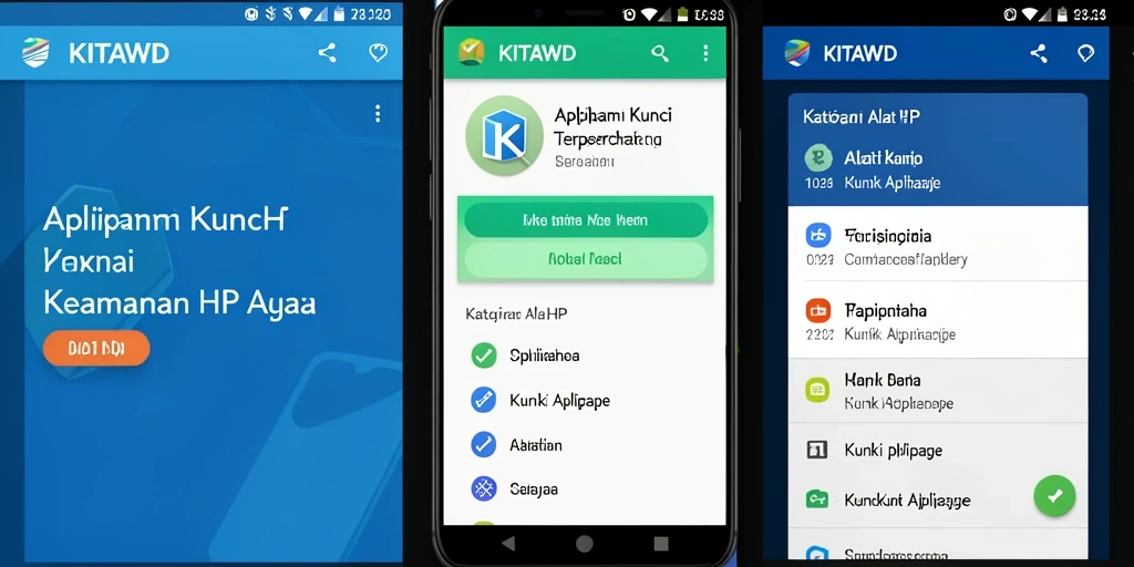 Tampilan antarmuka utama KITAWD dengan fitur kunci aplikasi yang canggih.
