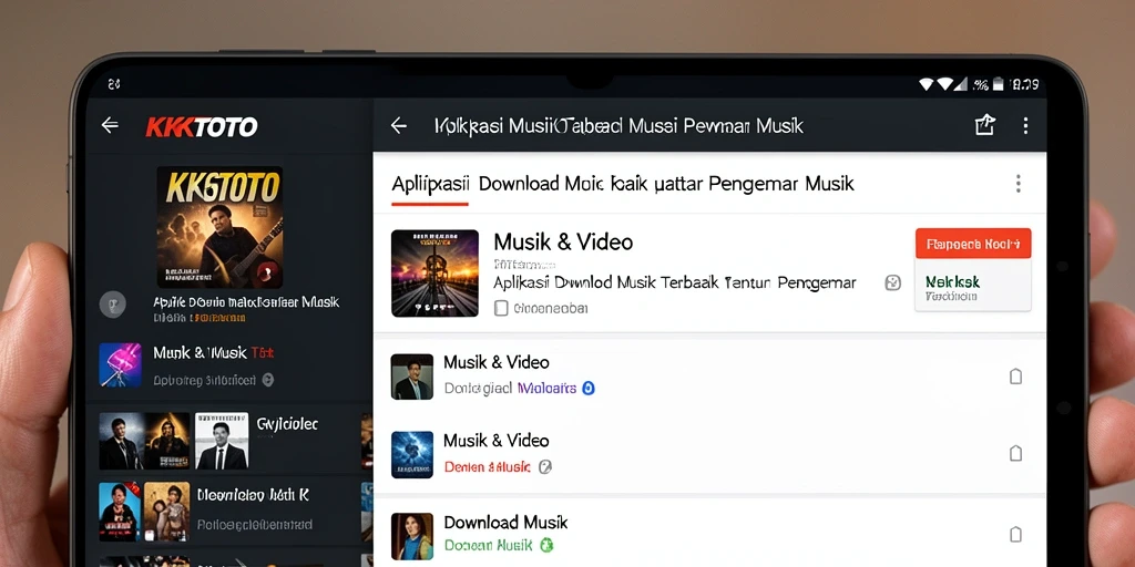 Antarmuka KPKTOTO dengan fitur Download Musik yang mudah digunakan.