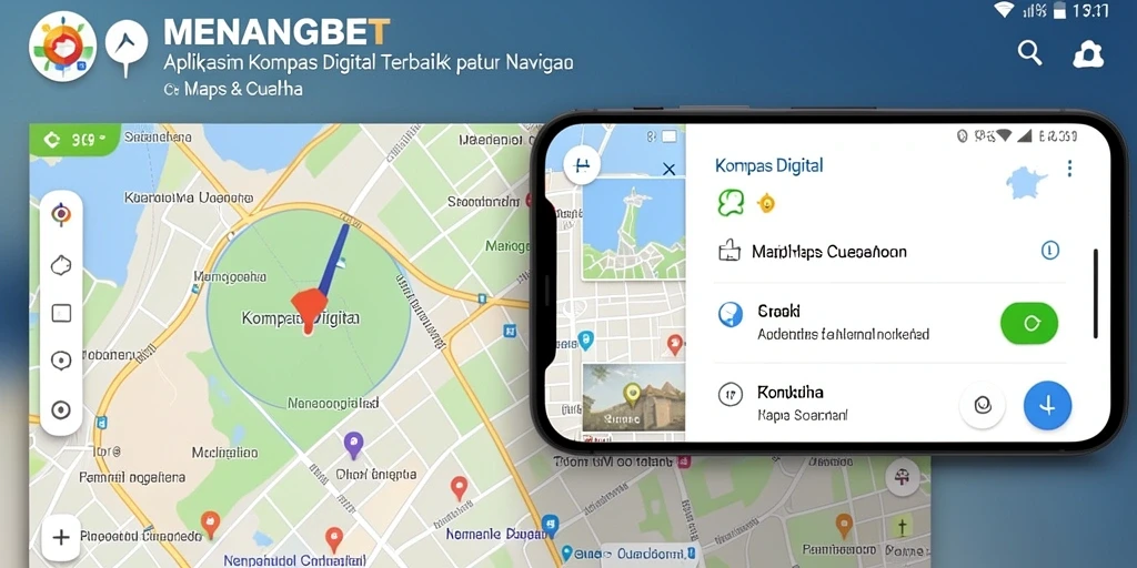 Antarmuka aplikasi Kompas Digital MENANGBET yang sederhana dan intuitif.