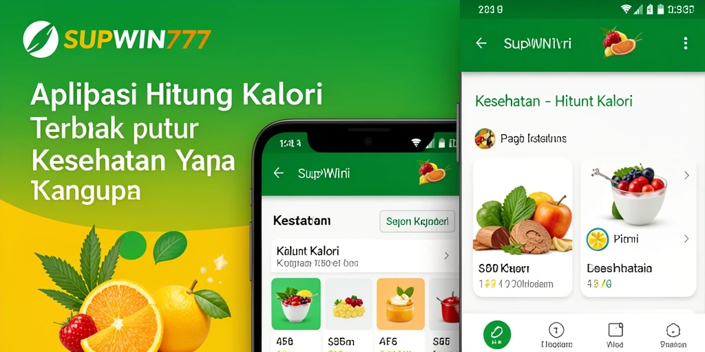 Antarmuka SUPWIN777 yang sederhana dan intuitif untuk menghitung kalori.