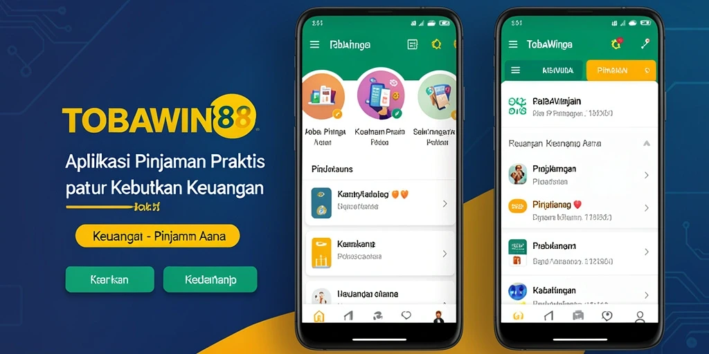 Antarmuka pengguna TOBAWIN88 yang intuitif dan mudah digunakan.